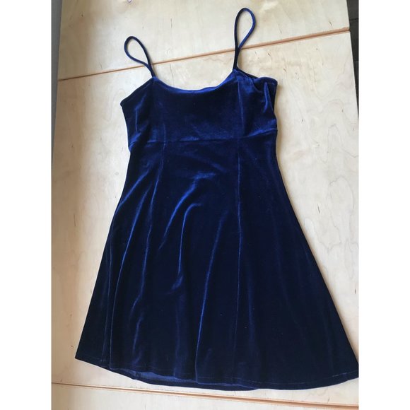 Bonelly Collection Navy Velvet Mini Dress | Fits Size Medium - Picture 4 of 5